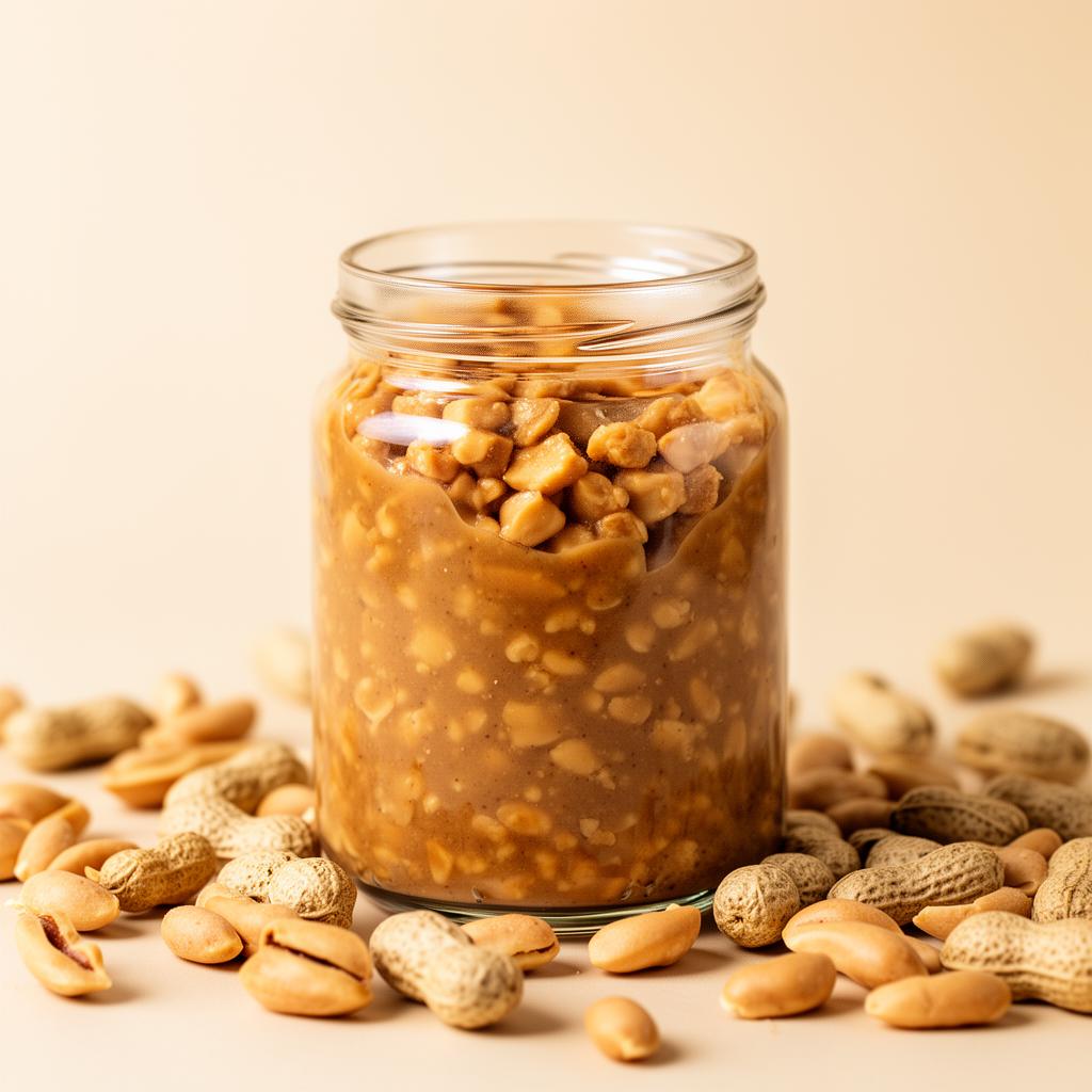 Crunchy peanut butter jar